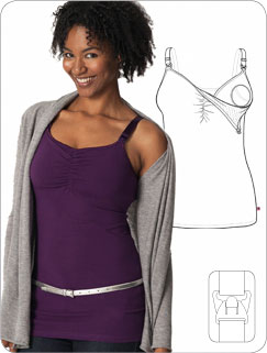 GlamourmomÂ® Nursing Bra Full Bust Long Top - $69.00 - Due North