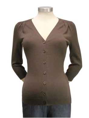 Japanese Weekend Cardigan Brown - Click Image to Close